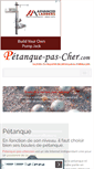 Mobile Screenshot of petanque-pas-cher.com